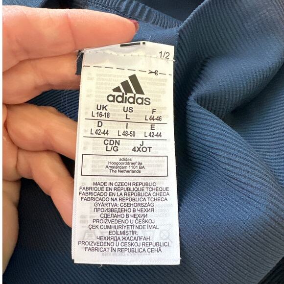 Adidas Women's Navy FORMOTION Sculpt Seamless Compression Leggings, Size L, EUC - Picture 4 of 7